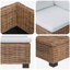  Rattan Lounge Set with Cushions GENDT 6 Piece Natural Rattan Modular-1713824059