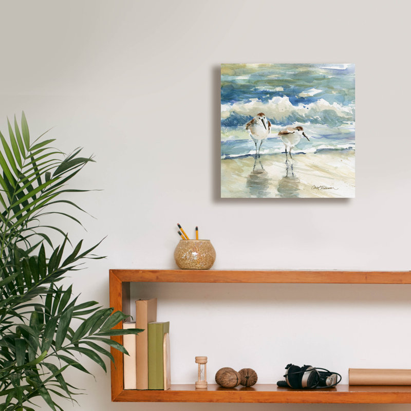 «Beach Birds» par Carol Robinson, H 12 po x l 12 po
