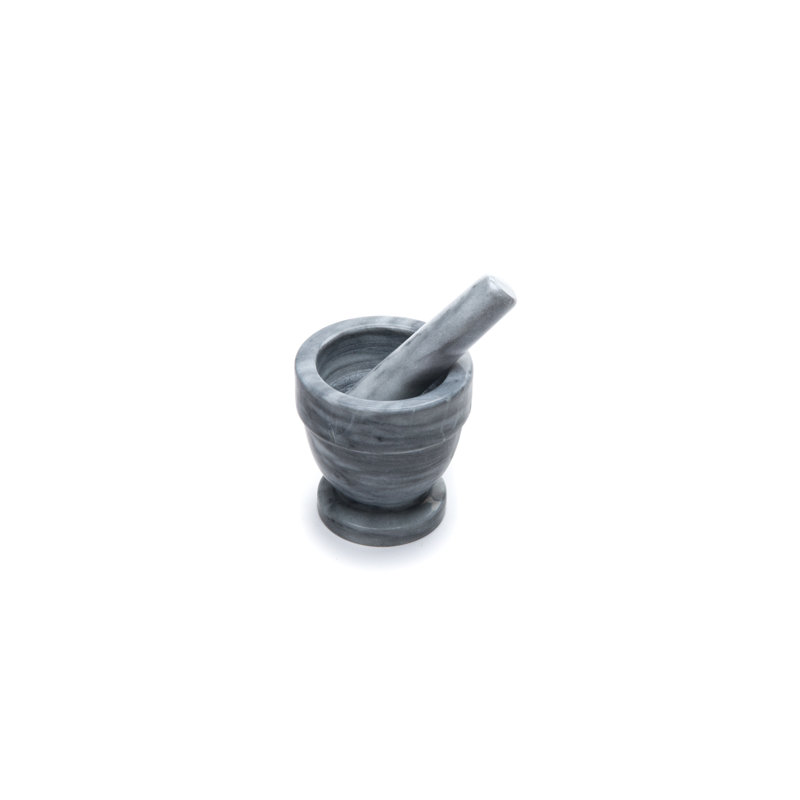 Marble Mortar And Pestle Set, 4" Diameter