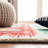 Hand Tufted Wool/Cotton Southwestern Rug in Light Blue/Red-1801305218