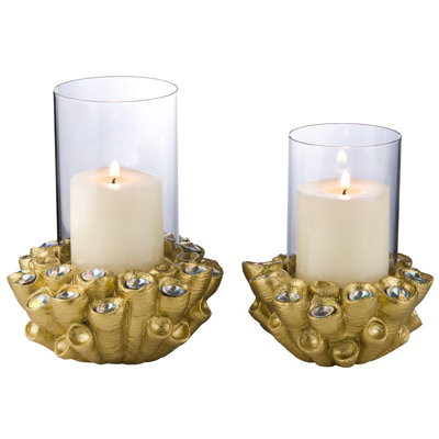 Foran Polyresin Tabletop Candlestick