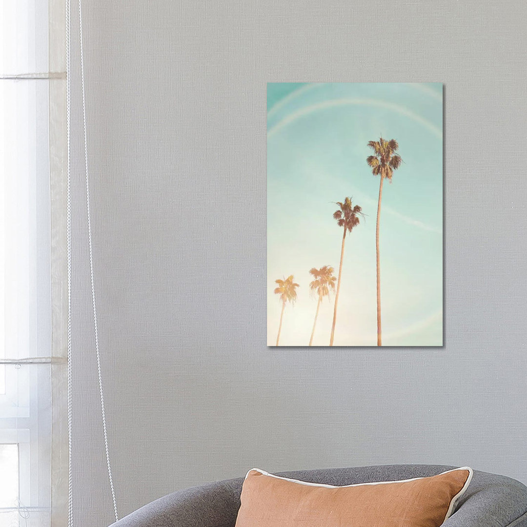 Sunny Palm Trees von Sisi & Seb - Gallery-Wrapped Canvas Giclée