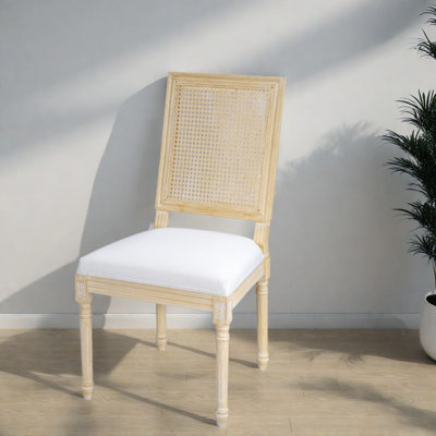 Ensemble de 2 chaises de salle à manger rembourrées en bois