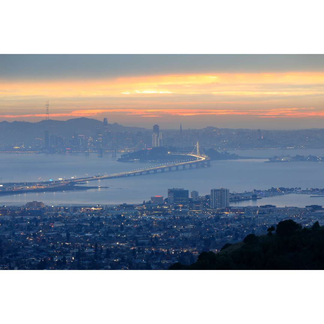 Sonnenuntergang über San Francisco - Druck