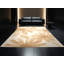 Soft Plush Calvin Daisy Scandinavian Area Rug in Brown – Beige Binding-2107313695