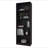 Stained Walnut Bookcase With Open Storage And 5 Shelves-834501438