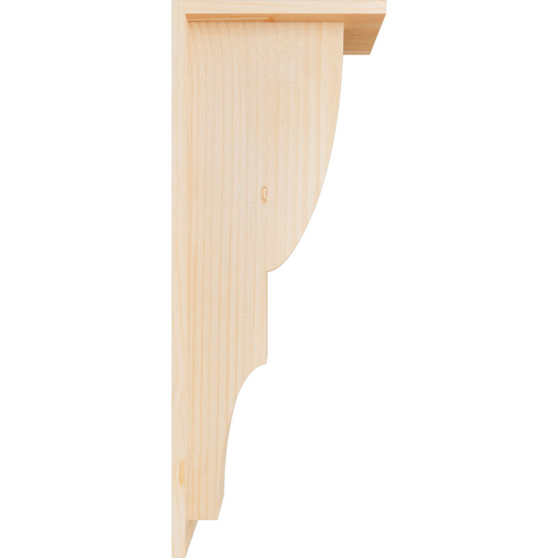 Corbeau Ridgewood avec contre-plaque, H 26 po x l 5,5 po x P 10 po, Sapin de Douglas, Lisse