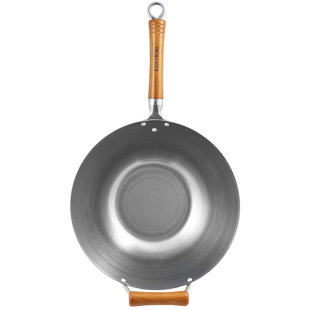 Ken Hom Carbon Steel Seasoning Wok 32cm Excellence