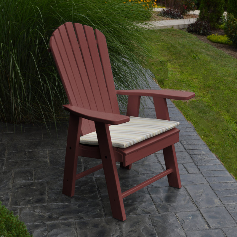 Chaise Adirondack verticale en plastique Stalham, Bois de cerisier