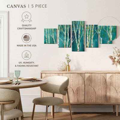 Birch On Blue