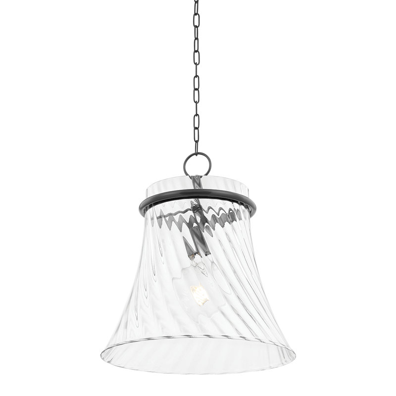 Luminaire suspendu 1 lumière Cantana, H 19,75 po x l 17,75 po x P 17,75 po, Bronze vieilli