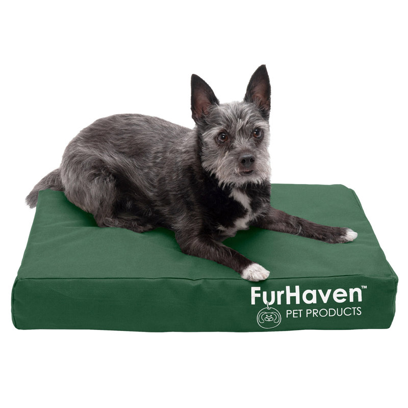 Large Forest Green Orthopedic Cooling Gel Outdoor Dog Bed