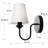 Classic Fabric Shade Wall Sconces Set Of 2, E12 Single Light Sconce Lighting, Farmhouse Wall Mount Lamp For Bathroom Mirror, Living Room, Bedside (matte Black/brass)-723318652