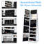 Armoire à bijoux autoportante avec Miroir