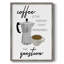 «Coffee is the Response», reproduction encadrée - bois massif-1898791651