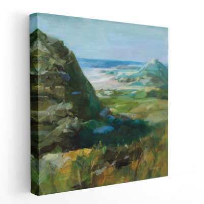 Plage cachée - reproduction d'art sur toile