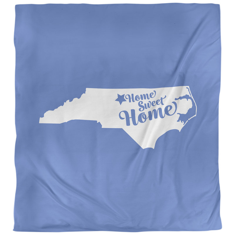 Housse de couette greensboro doux, Housse de couette pour très grand lit, Bleu, Microfibre