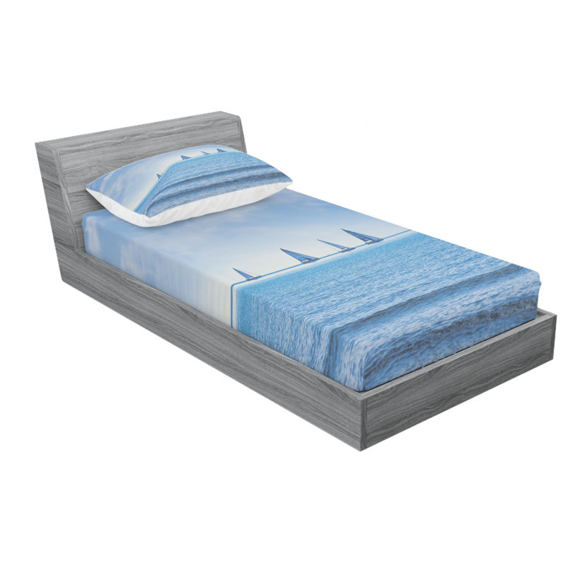 Microfiber Sheet Set, Twin Sheet Set with Fitted Sheet