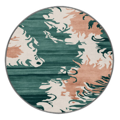 Tapis gris aquarelle lavable à la machine