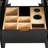 Luka 60 in. Single Sink Bathroom Vanity in Black Oak with Top-117807155-117807156