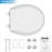 White Slow-Close Round Toilet Seat, 17 Inch Durable Polypropylene Construction, Easy to Install & Clean, Quiet-Close Lid.