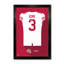 NFL-PA BUFFALO BILLS DJ MOORE 02, chandail bleu encadré 27" x 39".-136266153
