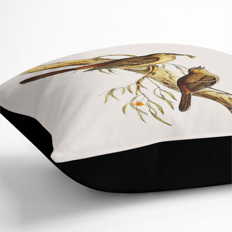 Square Throw Cushion, 40cm H x 40cm W x 15cm D, Black