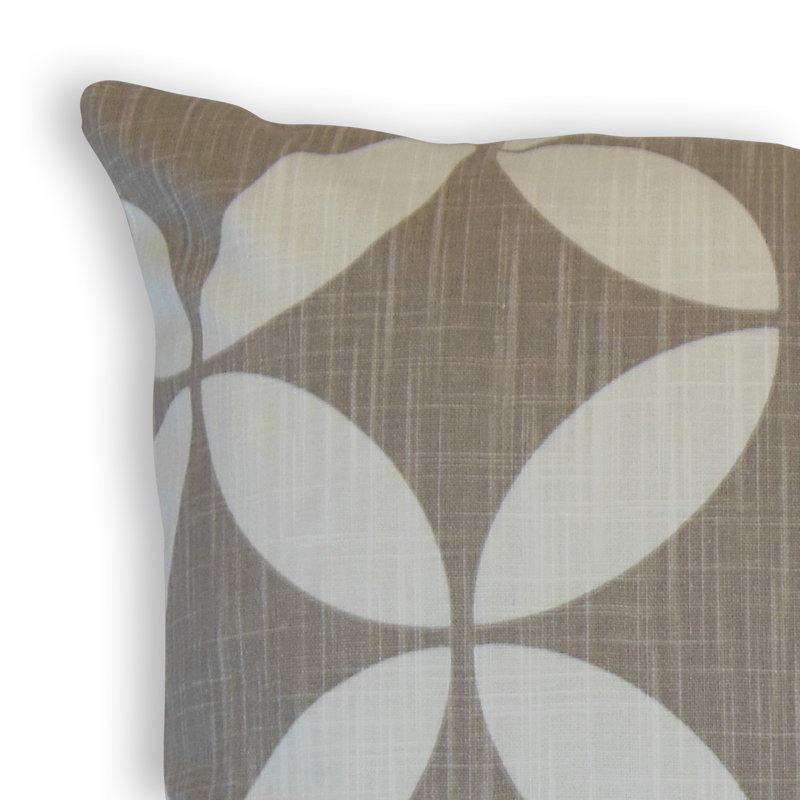 Coussin décoratif en coton Aeysha, Hauteur (18 po) x largeur (18 po), Français