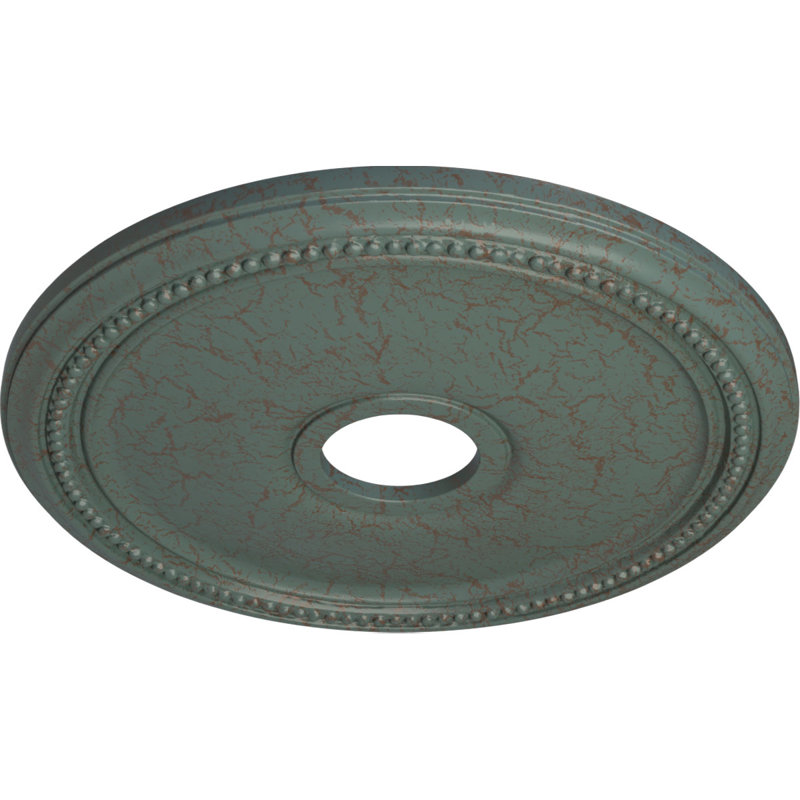 Médaillon de plafond H 18 po x l 18 po x P 1,125 po Diane, Craquelure tourbillon de nuage