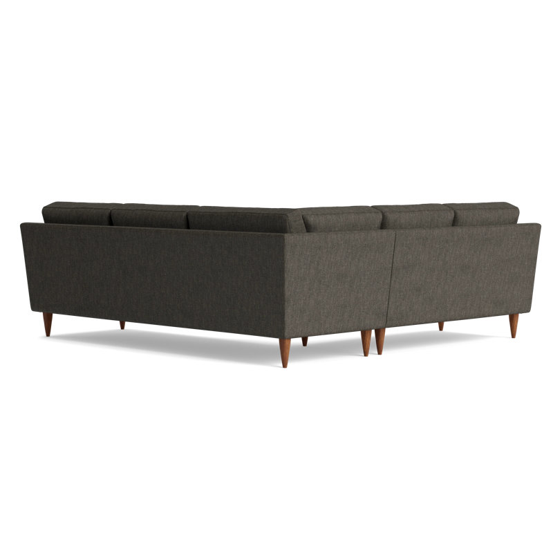 MCM Sectional, Performance Weave - Onyx, Right Hand Facing