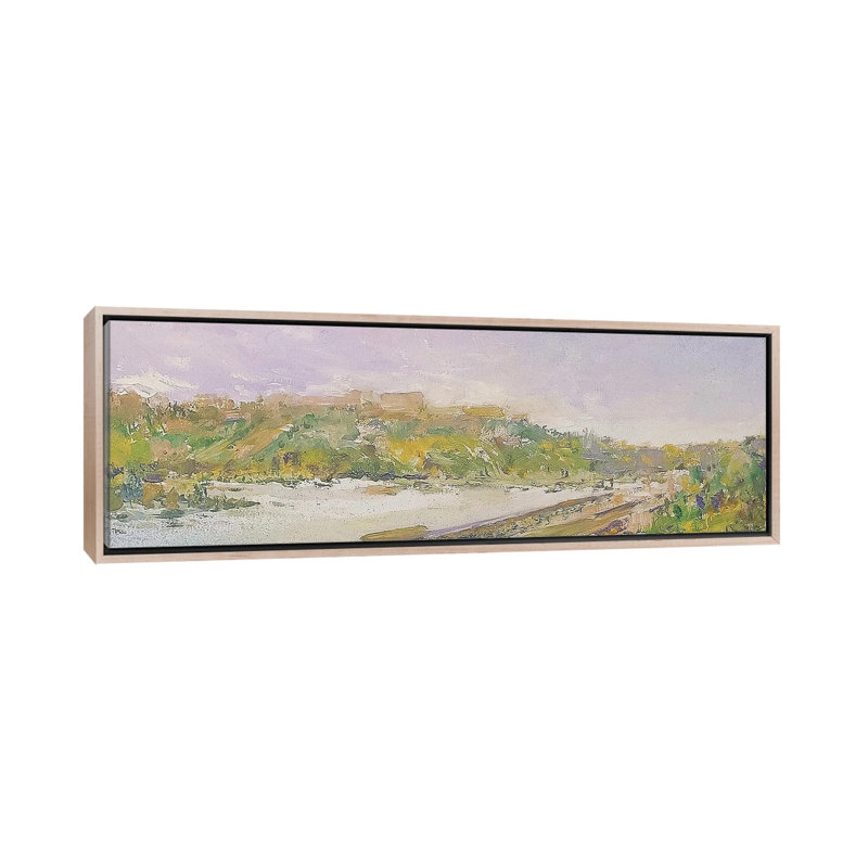 «Ehrenbreitstein On The Rhine», reproduction d'art sur toile encadrée, Toile avec cadre, Beige