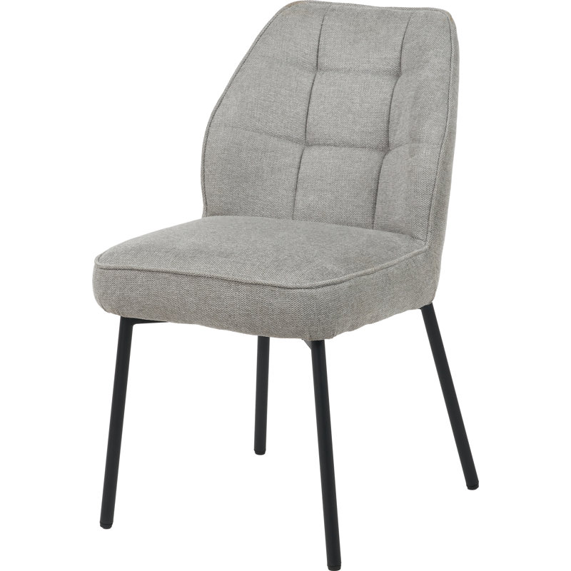 Enya 48cm H Upholstered Metal Upholstered Back Accent in Grey
