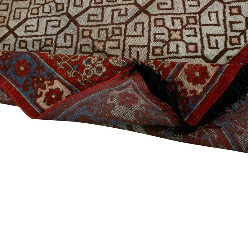 Burano Hand Knotted Wool Geometric Area Rug, Rectangle 10' x 14'