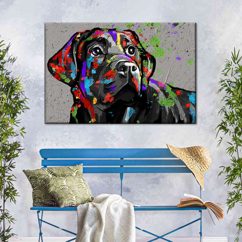 " Labrador " by Harper D., 12" H x 8" W x 1" D