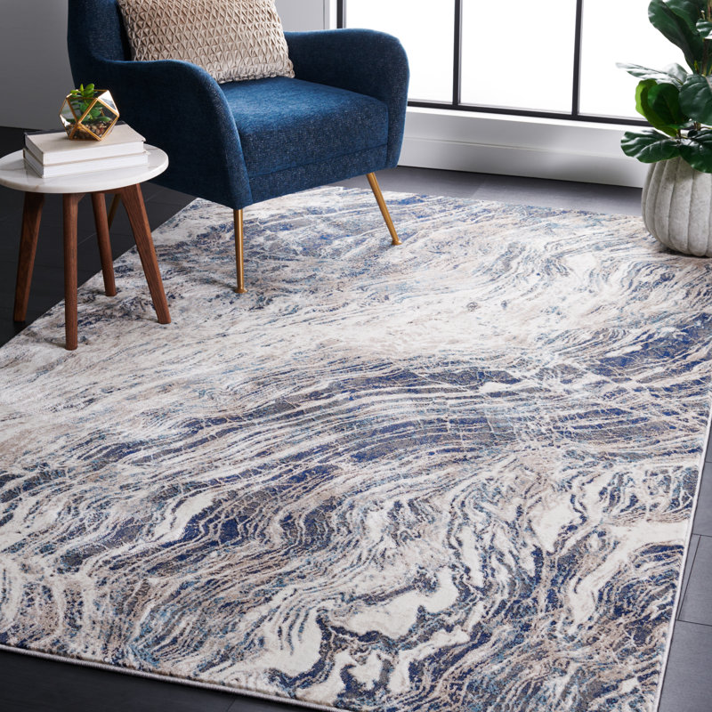 Tapis performance abstrait Vogue, Rectangle 5 pi 3 po x 7 pi 6 po