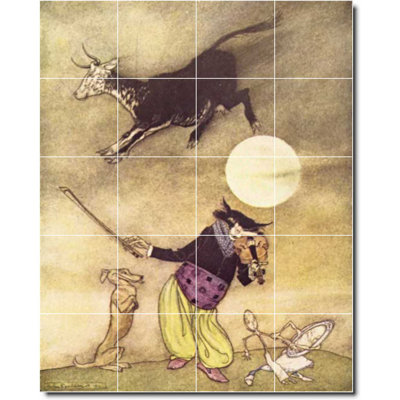 Carreau de céramique décorative 17 po x 21,25 po 4,25 po x 4,25 po