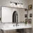 72 in. W * 36 in. H Rectangular Aluminum Framed Wall Bathroom Vanity Mirror in Black-71730955-71730952
