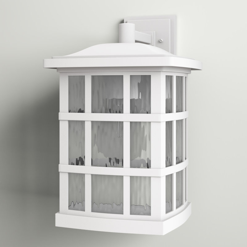 Cayman Steel Wall Light, White Lustre