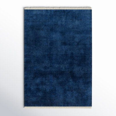 Clio Hand Loomed Wool Midnight Blue Rug