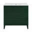 Cascade 36" Freestanding Bathroom Vanity in Green Oak with Sink Top-108958758-108958759