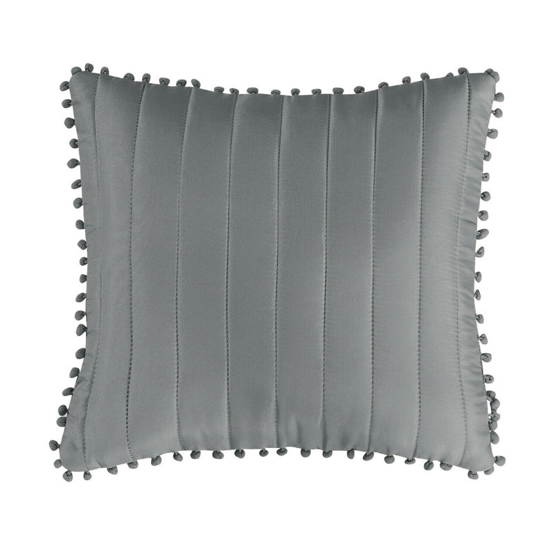 Lobel Indoor / Outdoor Striped Square Cushion Cover, Grey