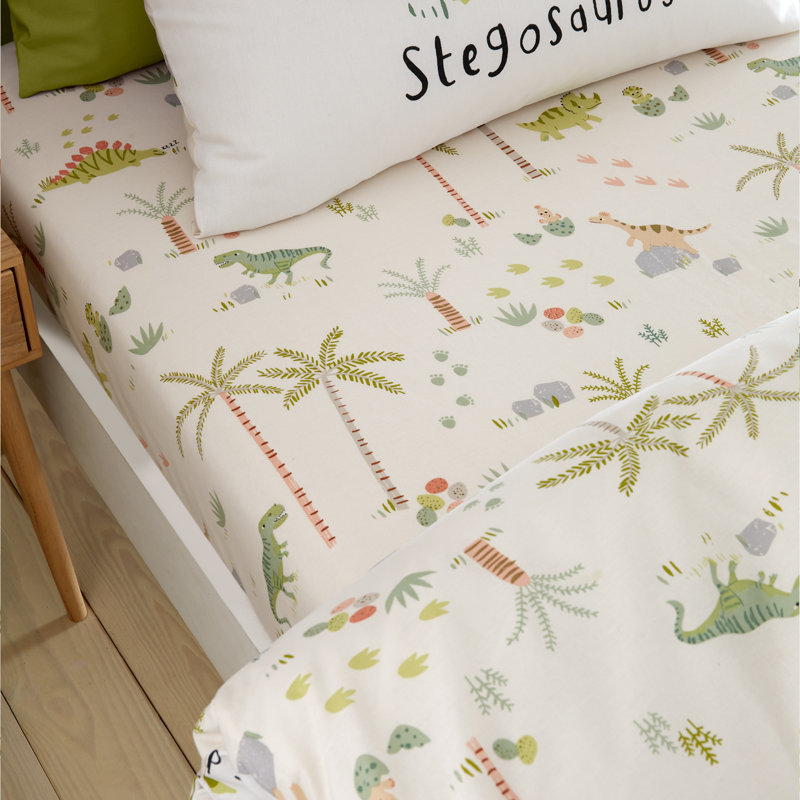 Sleepy Dino Fitted Sheet, Double (4'6)