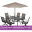 Chaise berçante pivotante en polyester enduit de PVC Errik