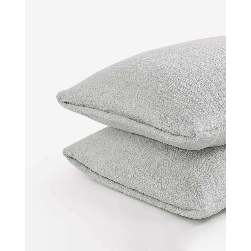 Snug Microfiber / Microsuede Pillow Sham, King, Cloud Gray