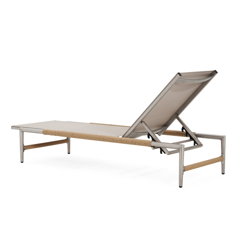 Chaise longue d'extérieur, siège en filet d'extérieur, 1