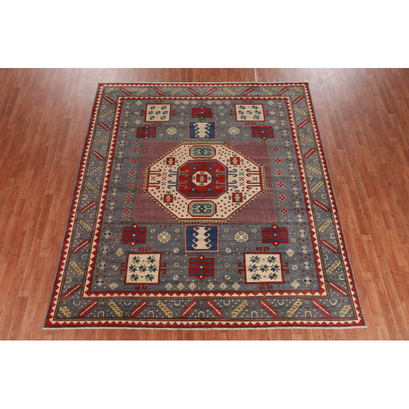 Handmade Kazak Vegetable Dye Area Rug