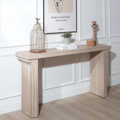 Console moderne en bois minimaliste pour vestibule, salon et couloir - Décoration décorative polyvalente