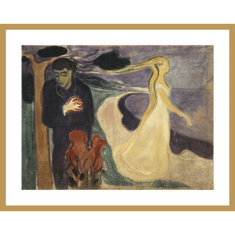 «Séparation» par Edvard Munch - impression giclée sur cadre, H 33,11 po x l 41,5 po