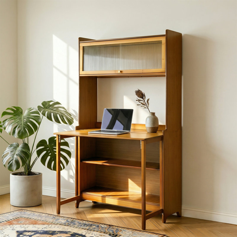 Table pliante multifonctionnelle en bambou