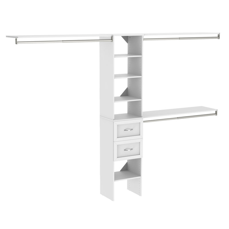 Suite Symphony White Closet System With Drawers Up To 2.8m Wide